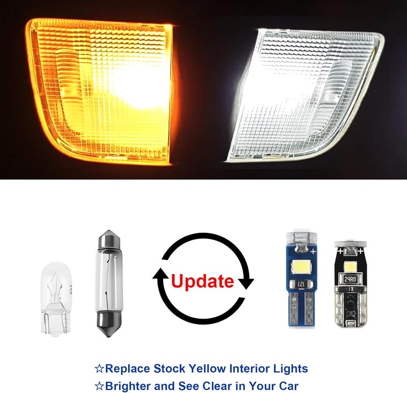 EASY EAGLE LED Car Interior Lights, Super Bright Bulbs - for Dodge Ram 2009 2010 2011 2012 2013 2014 2015 2016 2017 2018 Pickup Truck 1500 2500 3500 - Kit Package Includes 13 LED Light Accessories - Image 2